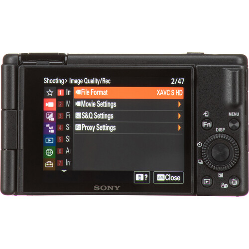 Cámara vlogging Sony ZV-1F (negra)