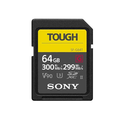 [SF-G64T/T1 SYM] Memoria SDXC UHS-II serie SF-G TOUGH de 64 GB de Sony